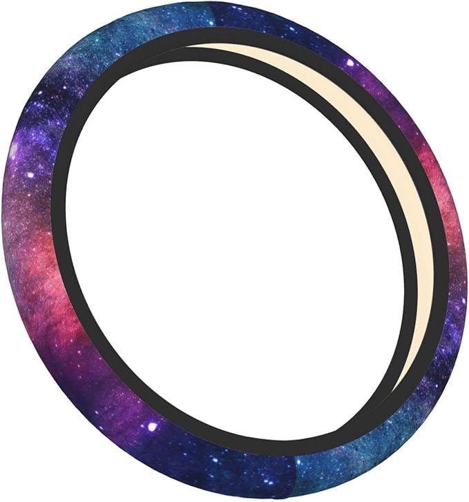 Space Galaxy Auto Car Steering Wheel Cover Universal 15 Inch Neoprene Interior Decor Protection Accessories