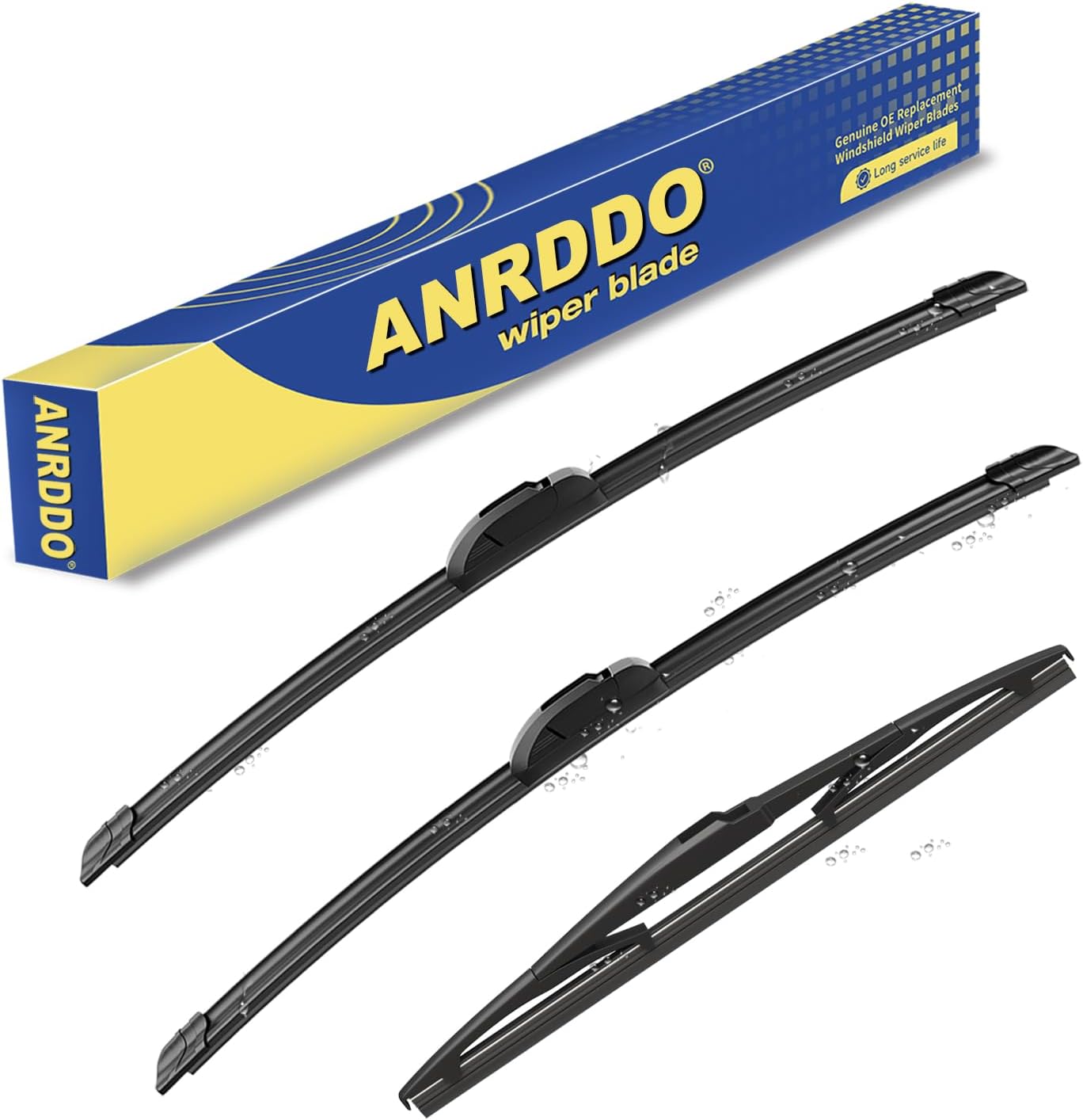 3 wipers Replacement For 2013 2014 2015 2016 Mazda CX-5 2007 2008 2009-2012 Hyundai Santa Fe Original Equipment Windshield Wiper Blade - 24"/18"/14" (Set of 3) J HOOK