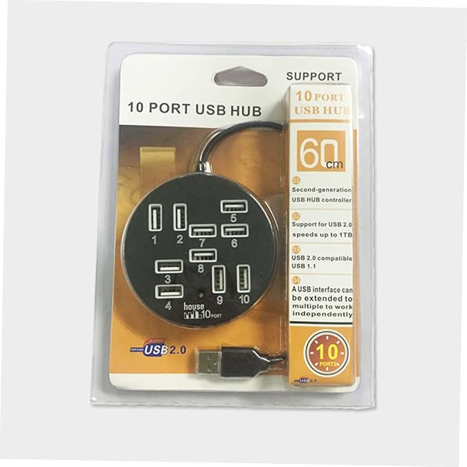 Holibanna USB Hub Ports Splitter Compact USB Data Dock Station for Laptop Multi USB Port Expander for Travel and Business Use High Speed Transmission Design