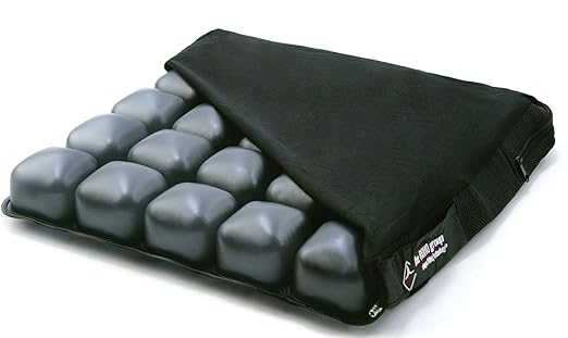 ROHO MOSAIC Cushion, 18" x 18" Inflatable Seat Cushion with Adjustable Air Cells, Two-Way Stretch Lycra Cover, Non-Skid Bottom, Lightweight & Portable for Wheelchairs, Office Chairs, Cars & Home