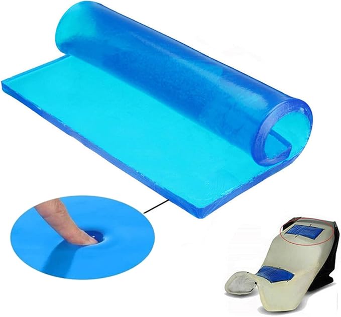 Motorcycle Seat Gel Pad Car Driver Seat Cushion Shock Absorption Mats Reduce Fatigue Comfortable Soft Cooling Gel Pad Cool DIY Pad Office Chair Seat Cushion Motorcycle Seat Foam(48 x 35 x 1cm)