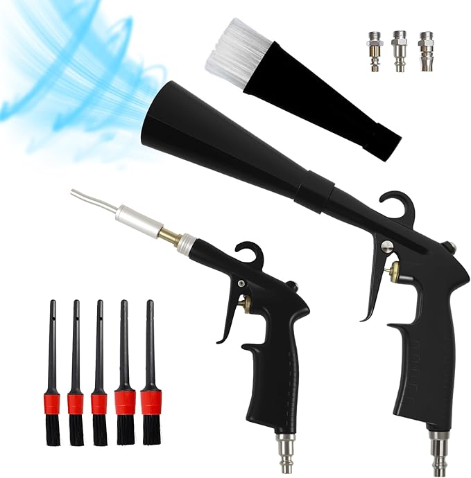 Car Cleaning Gun Detailing Interior Dryer Air Blow Gun|Car Detailing Kit Interior Cleaner|High Pressure Blower Gun|Car Cleaning Kit for Swiftly Removing Dirt an Dust with Air Flow