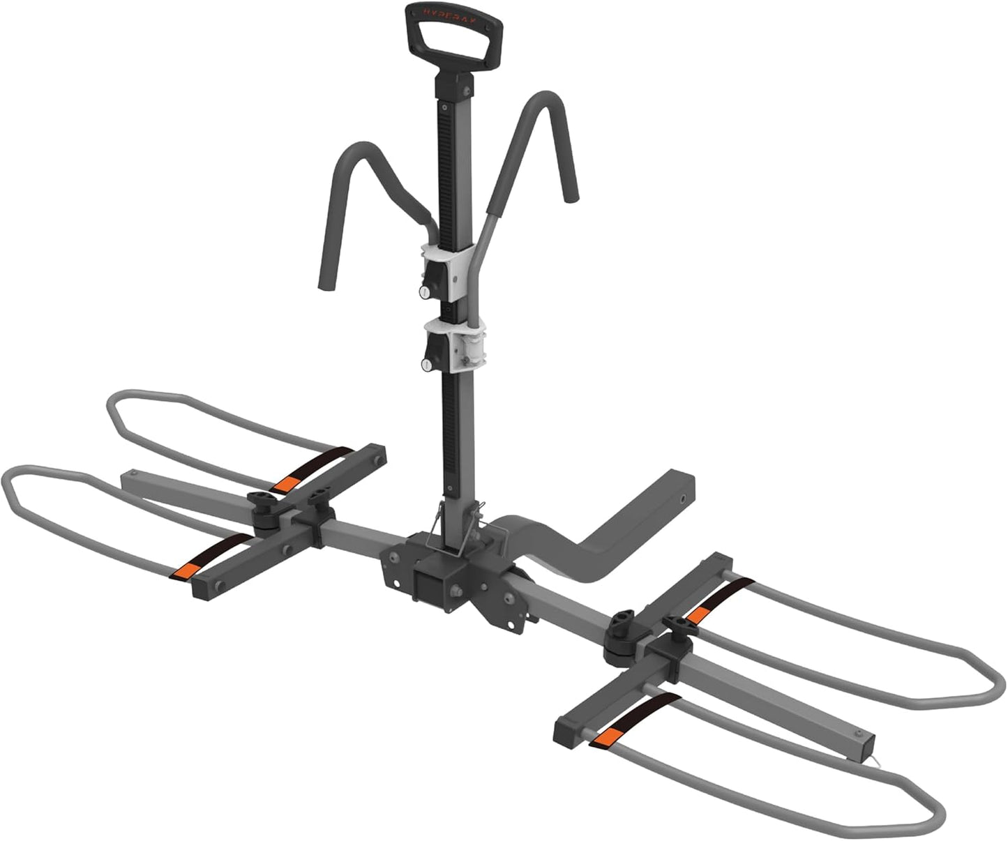 HYPERAX Volt 2 - E Bike Hitch Mounted Platform Style 2 Bikes Carrier for Car, SUV, Trucks, Sedan, Tilting e-Bike Rack for Hitch Fits Up to 2 X 70 lbs Bike with Up to 5" TIRE - NO RV USE!
