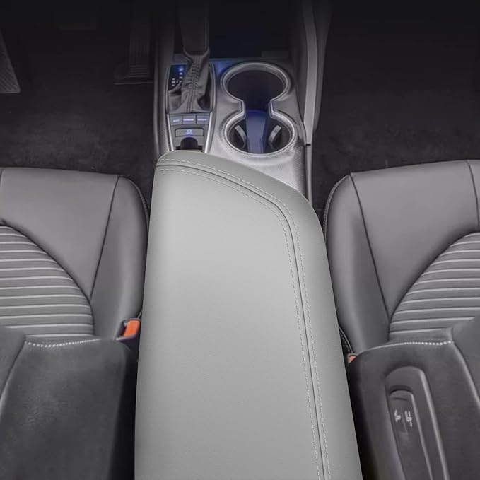 AOMSAZTO Armrest Covers for 2018-2023 Toyota Camry Gray