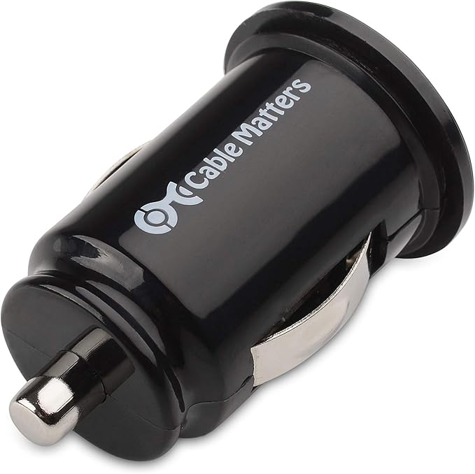 Cable Matters 2-Pack 4.8A 24W Flush Mount Dual USB Car Charger, Compact Mini Car USB Charger for Smartphones and Tablets