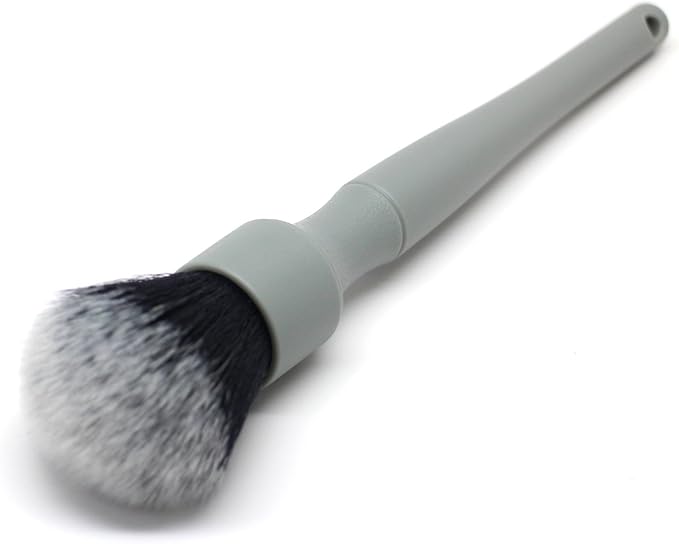 Detail Factory - Synthetic Detailing Brush Set - Ultra-Soft Interior Car Cleaning Brushes for, Screens, Emblems, & Tight Spaces - Gray