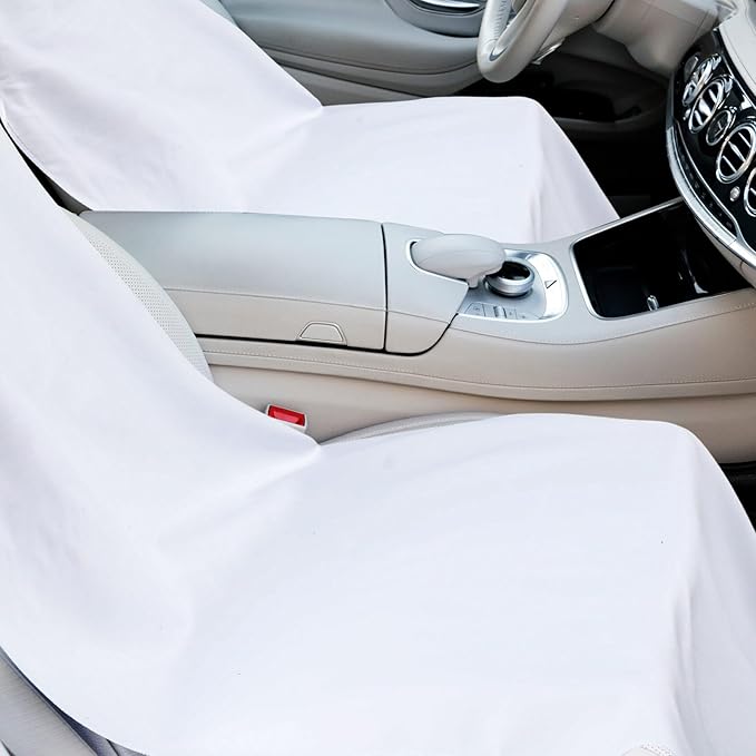 2 Pack Car Seat Towel Covers with Storage Bag 63 x 32 Inch Athletic Running Towel Seat Sweat Washable Non Slip Cover Gift for Car Outdoor Sport Activities (Trust in God)