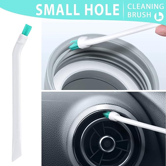 Lumkew Small Cleaning Brushes for Small Spaces, Tiny Household Cleaning Supplies Tools, Mini Crevice Cleaning Brush Scrub Narrow Corner Nook Track Grooves Bathroom Kitchen Home Detailing, 16 Pcs