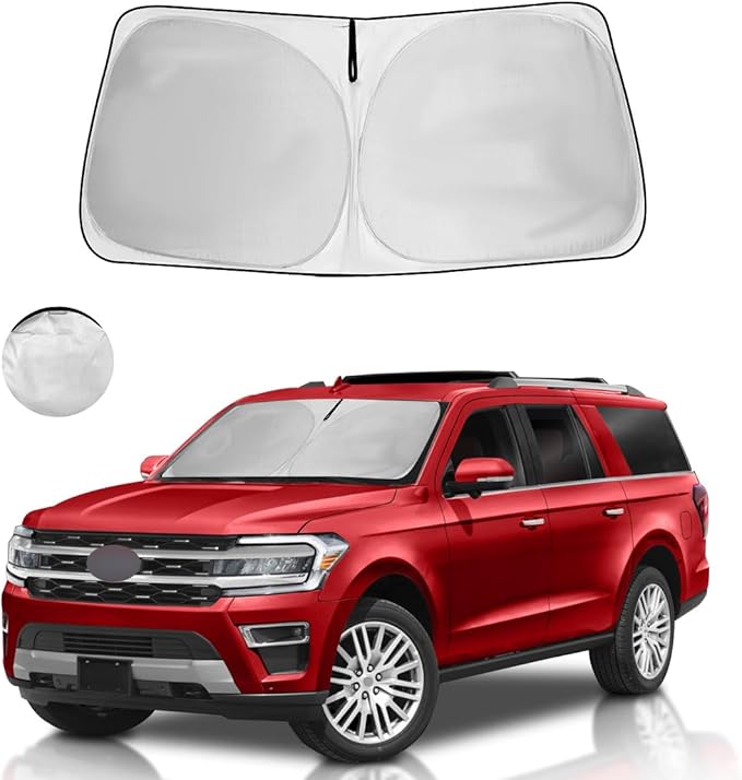 for Ford Expedition Windshield Sun Shade 2025-2018 Front Window Sunshade Fit Ford Expedition Accessories Fodable Car Sun Visor UV Protector Shade Heat Shield Cover