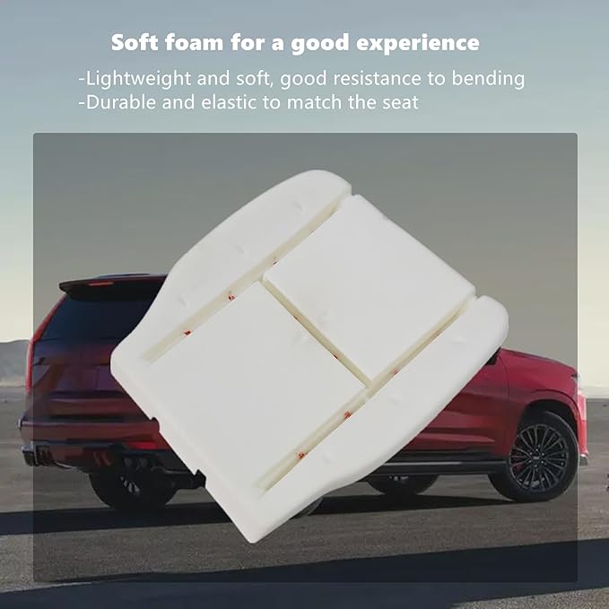 Driver Bottom Seat Foam Pad Cushion Replacement Foam Pad Fit for Chevy Silverado, Tahoe, Suburban, Avalanche＆GMC Sierra, Yukon 2007 2008 2009 2010 2011 2012 2013