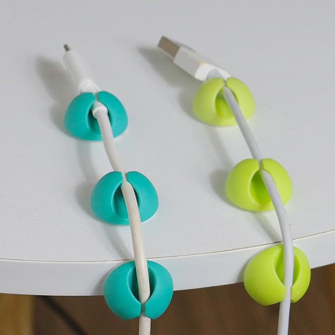 Easy Install Cable Holder Feature Cord Manager Auto Adhesive Design for Various Surfaces in Car Use to Organizers Wires Cable Management