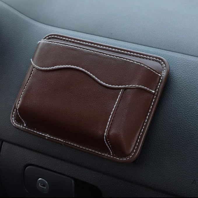 Car Side Pocket Organizer, Auto Seat Pockets PU Leather Pen Phone Holder Tray Pouch Used for Car Door, Window, Console, Seat -Fits to Organize Document, Registration, Notepad, Gadgets, Pen