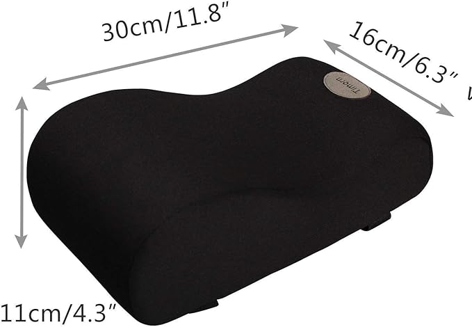 Timorn Car Armrest Cushion, Memory Foam Car Armrest Console,Car Center Console Armrest Pillow(Black)