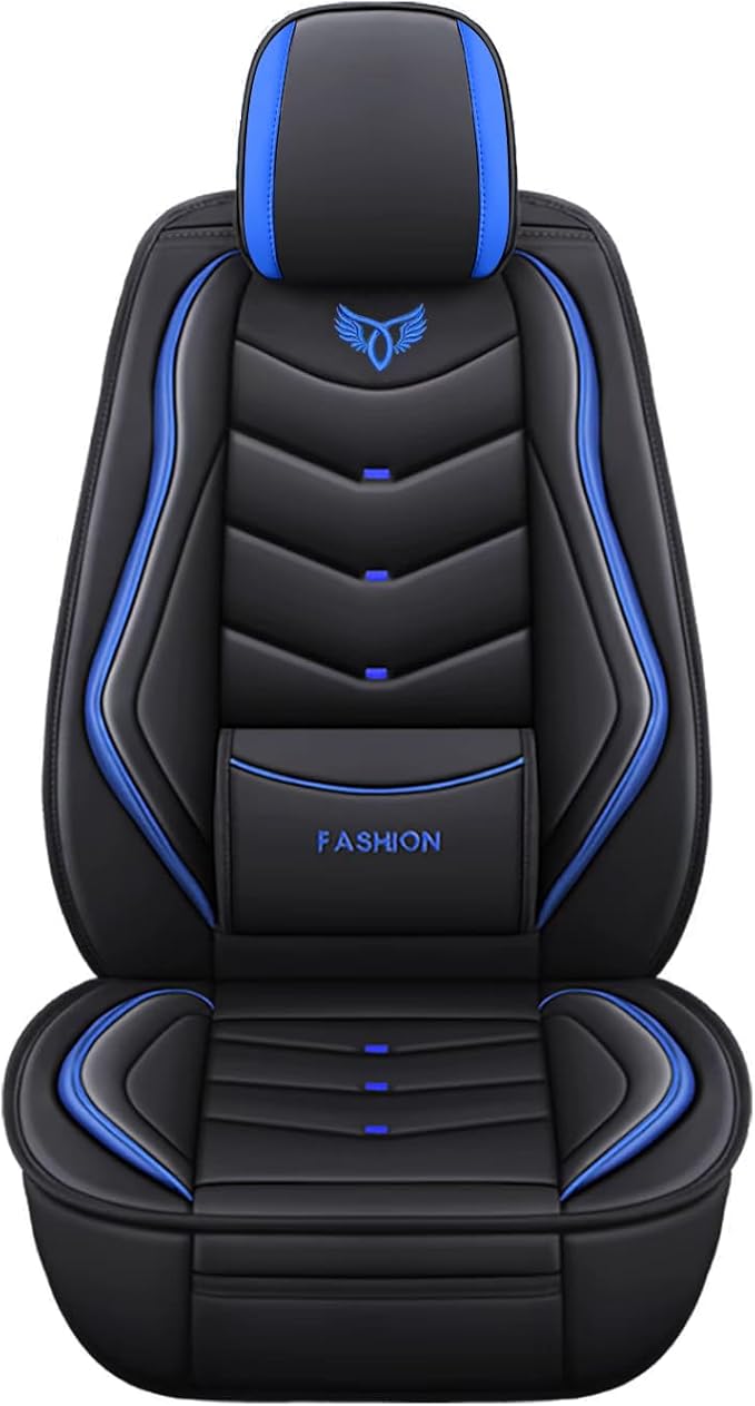 Car Seat Covers Full Set,Automotive seat Covers for Cars,Waterproof Leather seat Covers with Fixed Lumbar Support,Universal Fit for Most Cars,SUV,Trucks and Sedans