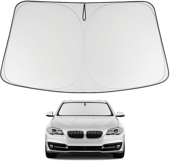 Proadsy 2026 Upgrade Front Windshield Sun Shade Foldable Sunshade Protector Custom Fit 2011-2016 BMW 5 Series Accessories