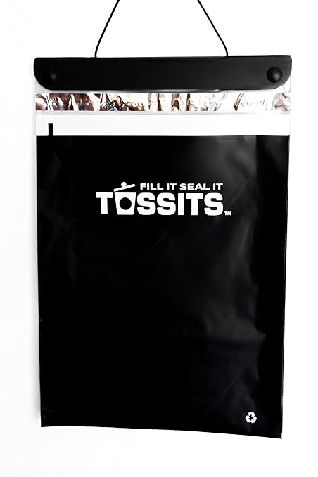 Tossits Recycled Disposable Car Trash Bags – Leakproof, Smell Proof Hanging Garbage Bags for Car, Truck, SUV, RV & Vehicle – Black, 21 Count Disposable Automotive Trash Bags