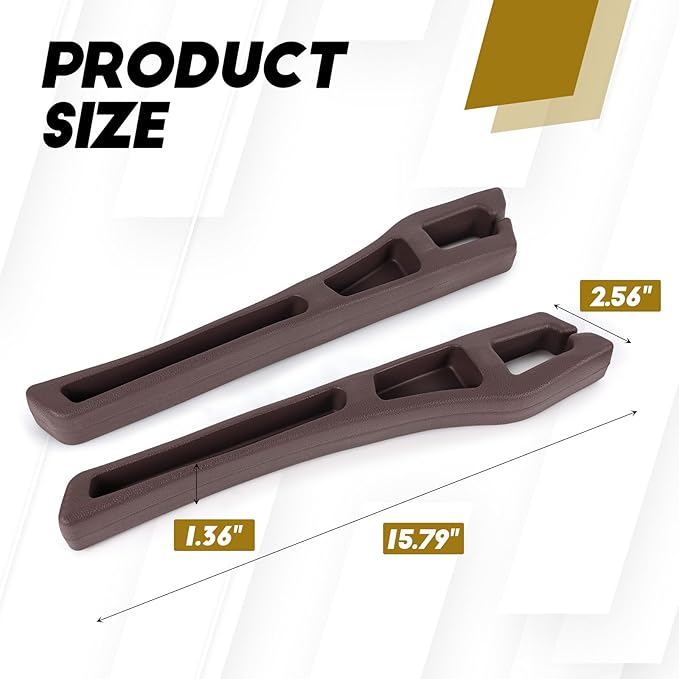 Hovom 2PCS Car Seat Gap Filler Organizer, Multi-purpose Automotive Seat Gap Storage Organizer for Key Phone Card, Auto Seats Crevice Filler Stop Things from Dropping, Car Accessories (Brown)
