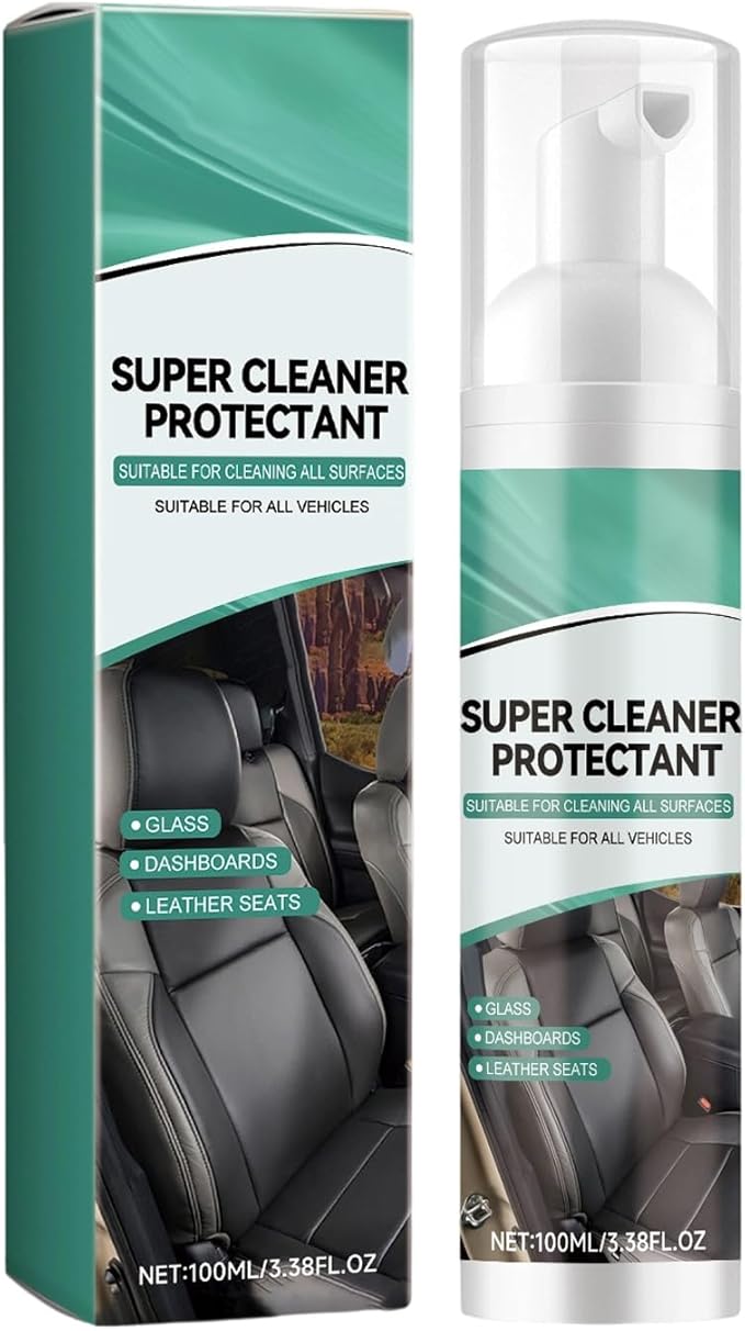 Multifunctional Cleaner For Car Interior Leather And Fabrics Removal Stain 100ml Foam Cleaner And Protectant
