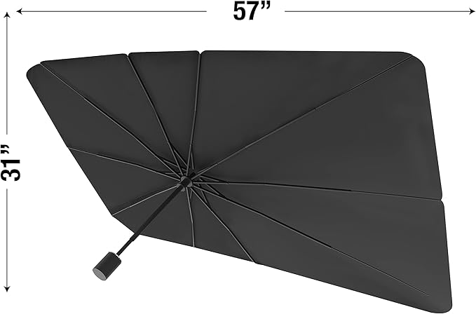 Ontel Brella Shield by Arctic Air, Car Windshield Sun Shade, One-Size (31x57"), As Seen on TV