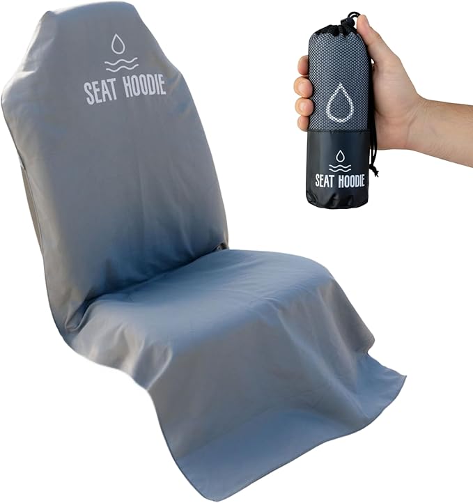 Car Seat Towel | Premium Microfiber Towel Seat Covers for Cars | Universal Fit & Machine Washable | Portable Car Seat Towel Cover After Gym, Yoga, Beach Taupe