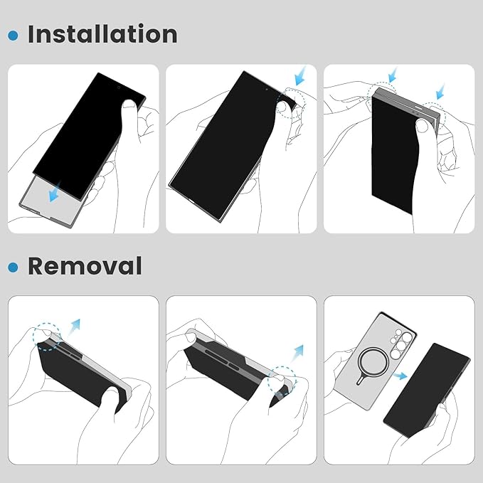 pitaka for S25 Ultra Case 6.9 Inch, Compatible with MagSafe, Slim & Light Samsung Galaxy S25 Ultra Case, 1500D Aramid Fiber Made [Tactile Woven - Moonrise]