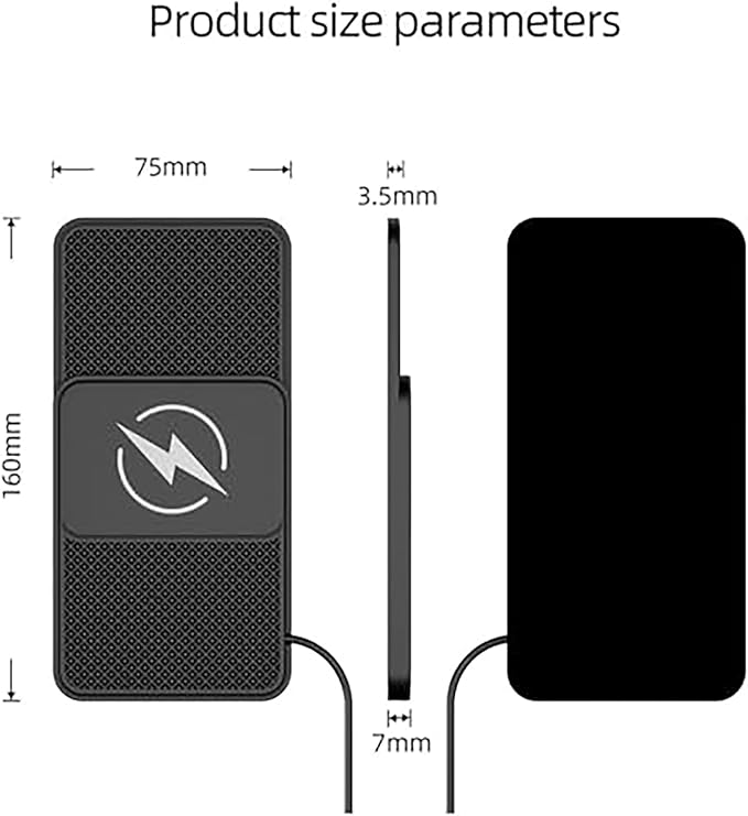 Wireless Car Charger Pad for BMW X7 (2019–2022),20W Fast Wireless Phone Charger Cell Phone Cordless Charging mat,Non-Slip Phone Charging,30cm Cable USB
