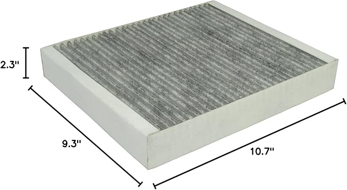 ECOGARD XC36154C Cabin Air Filter with Activated Carbon Odor Eliminator Fits Chevrolet Cruze 2011-2015, Trax 2013-2022, Malibu 2013-2015, Sonic 2012-2020, Spark 2013-2022, Buick Encore 2013-2022