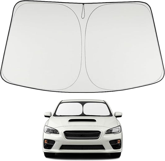 Proadsy 2026 Upgrade Windshield Sun Shade Custom Fit 2008-2014 WRX Foldable Front Sunshade Protector Sun Visor Blocks UV Rays Keep Car Cooler