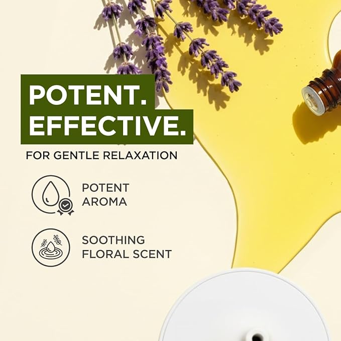 100% Pure Lavender Essential Oil - 0.34 Fl Oz - Lavender Oil for Hair, Skin, Diffuser, Aromatherapy & DIY Candle Making Scent