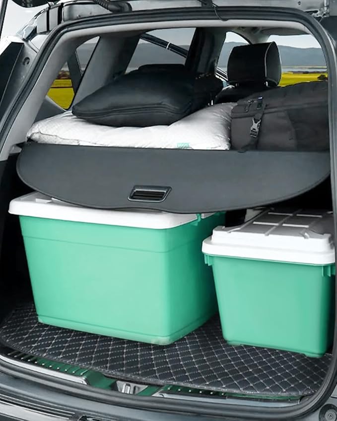 SCITOO Cargo Cover for 2018-2024 Fit for Subaru Crosstrek 2.0L 2021-2024 Fit for Subaru Crosstrek 2.5L Retractable Rear Trunk Cargo Shade Luggage Security Cover Shielding Waterproof