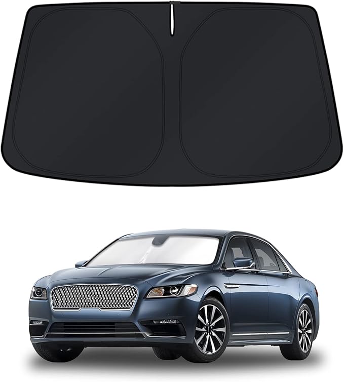 KUST Windshield Sun Shade for Lincoln Continental 2017-2020 Window Accessories Shade Sun Cover Foldable Block UV Rays Keep Car Cooler
