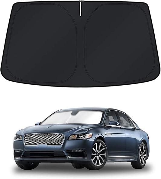 KUST Windshield Sun Shade for Lincoln Continental 2017-2020 Window Accessories Shade Sun Cover Foldable Block UV Rays Keep Car Cooler