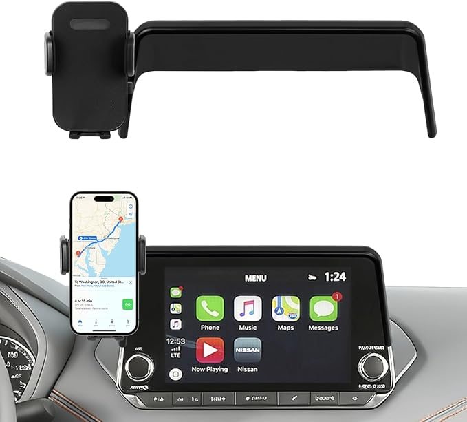 Car Phone Holder Fit for 2021-2025 Nissan Rogue / 2019-2025 Altima / 2020-2025 Sentra Accessories Phone Mount 8-inch Screen Fixed Clip, Cell Phone Automobile Cradles Hands-Free 360 Degree Rotation