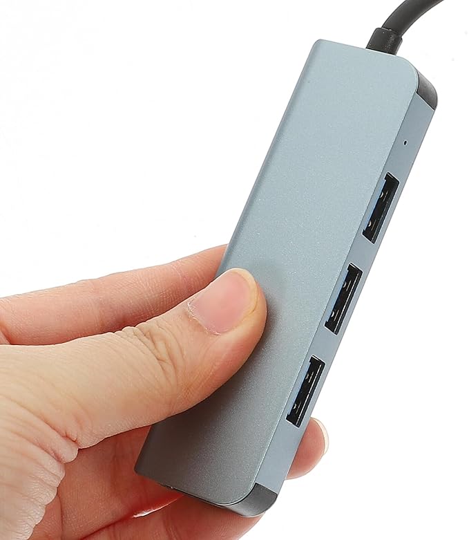 Kisangel USB Hub USB Port Expander for Laptop Computer High-Speed Data Transfer Up to Multi-Device Connection for Keyboard Mouse Printer Webcam No Driver Needed Compact and Portable Design