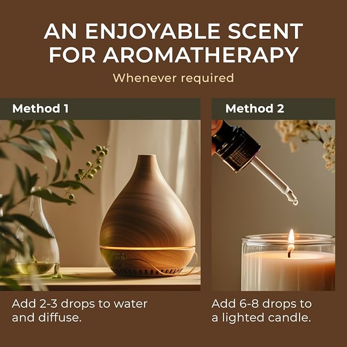 100% Pure Niaouli Essential Oil - 0.34 Fl Oz - Niaouli Oil for Hair, Skin, Diffuser, Aromatherapy & DIY Candle Making Scent