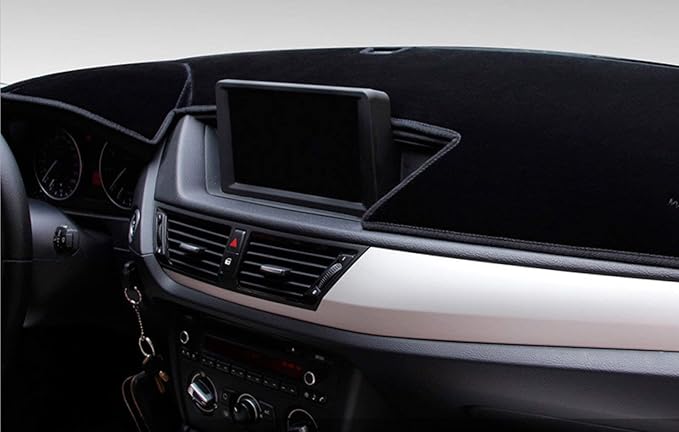 Custom Fit Dashboard Black Center Console Cover Dash Mat Protector Sunshield Cover Compatible with Toyota Tacoma 2016 2017 2018 2019 2020 2021