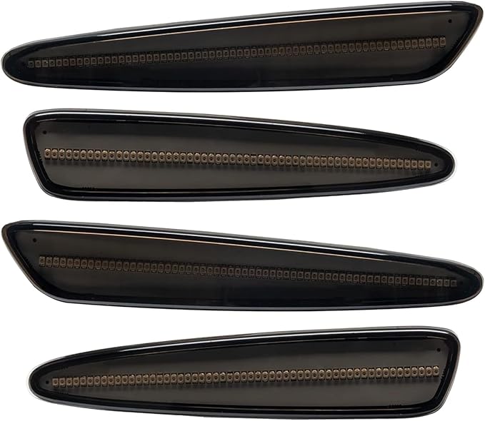 ORACLE Lighting 3150-020 Set of 2 Front and 2 Rear Tinted Lens LED Concept Sidemarkers Compatible with 2005 2013 C6 Corvette - Easy Installation - Waterproof