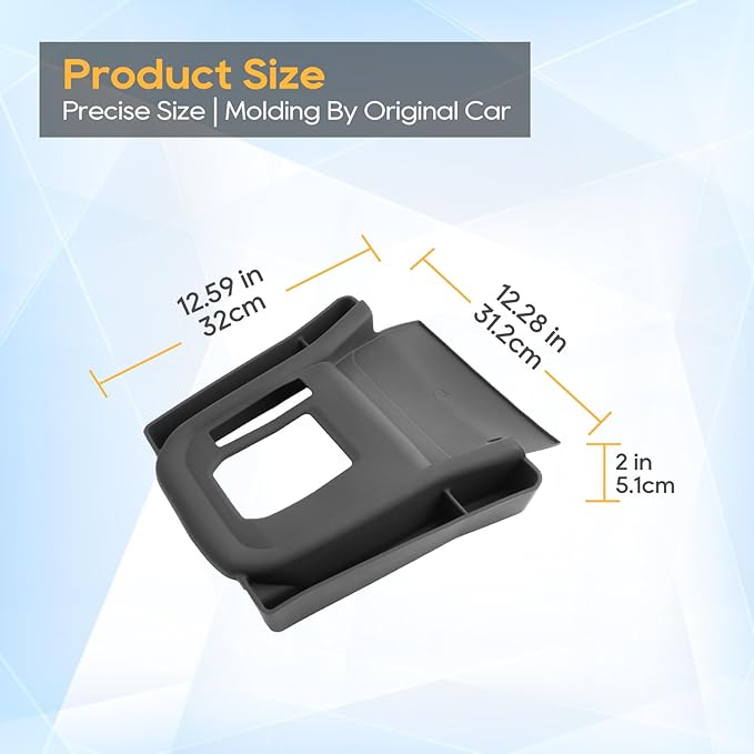 LFOTPP 2026 Forester Center Console Organizer - for 2025 2026 Subaru Forester(Premium/Sport/Limited/Touring)-Gear Shift Cover Silicone Tray for 2025 Forester Accessories (Not for Base & Wildness)