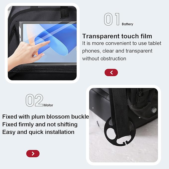 Car Backseat Organizer with Foldable Table Tray, 6 Storage Pocket Vehicle Seat Back Protector Kick Mat with Touch Screen Phone Holder, Auto Seat Organizer for Travel, Universal Fit (Grey)