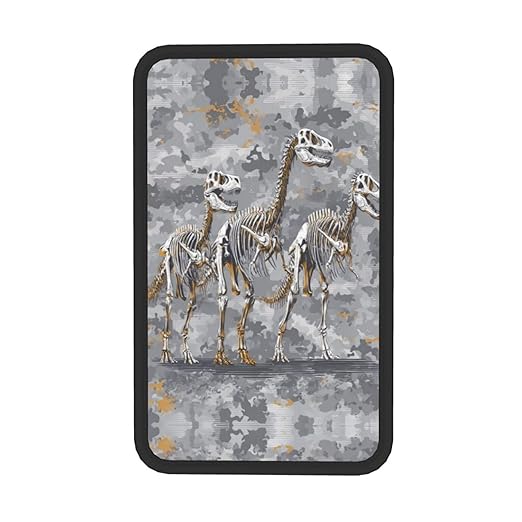 Dinosaur Skeletons Car Auto Armrest Cushion Cover Accessories Center Console Seat Box Pad Protector Universal Decoration for Most Vehicle SUV Truck