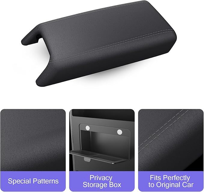 LUWU Center Console Cover Hidden Storage Box Compatible with 2025 Mitsubishi Outlander Silicon Material [2 in 1 Design] Armrest Cover Center Console Hidden Organizer Box (NOT for Outlander PHEV&Sport)