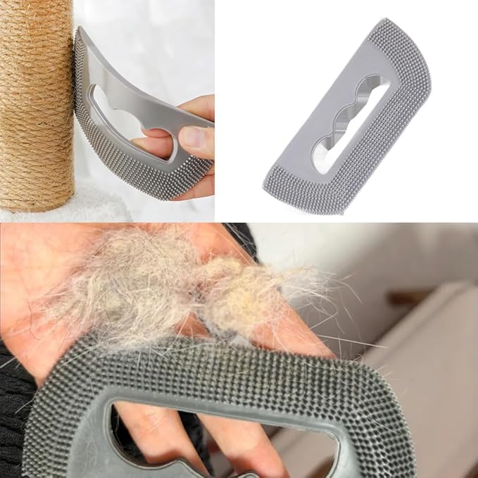 5 Pack Pet Hair Removal Tool Washable Pet Hair Remover Pet Deshedding Brush Portable Dog Cat Hair Carpet Rake Scraper for Pets Shedding Grooming Cat Tree Tower Rugs Scratcher Mats Couch