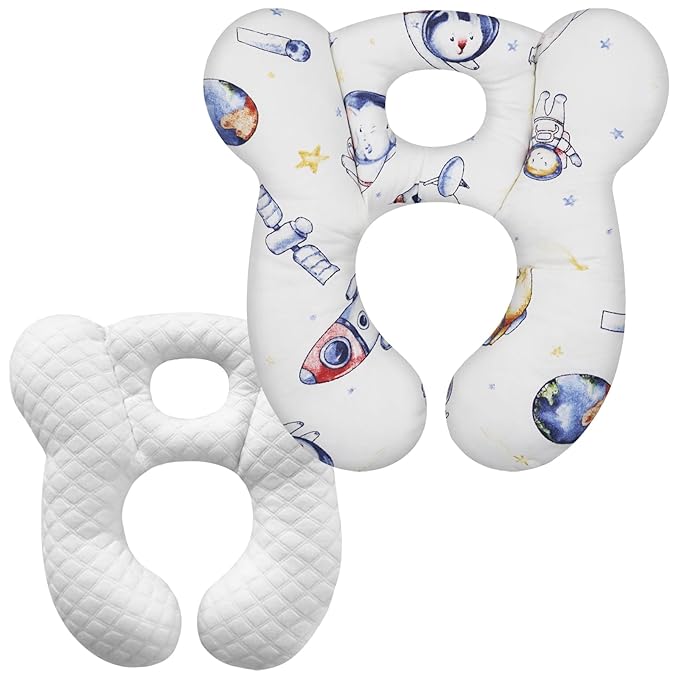 Baby Travel Pillow, Infant Kid's Cushion Soft and Skin Friendly for Car Seat, Pushchair and Stroller (Style N)