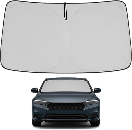 Proadsy Windshield Sun Shade for Honda Accord 2023-2025 2026 4-Layer Foldable Front Sunshade Protector Sun Visor Blocks UV Rays Keep Car Cooler