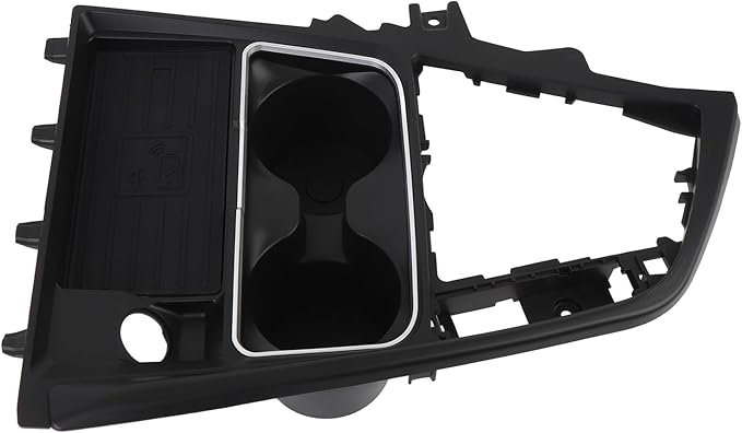 15W Car Wireless Charger Center Console Fast Charge Pad Fit for 3 Series F30 F31 F35 2013 to 2019 Cup Holder Phone Tray Rugged ABS Charging Dock Replacement Interior Accessory