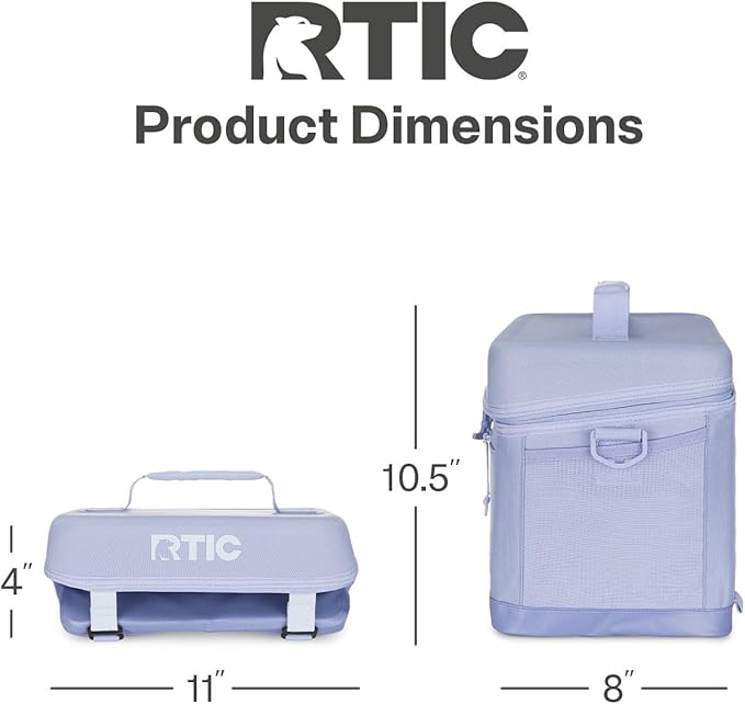 RTIC 15 Can Everyday Cooler, Soft Sided Portable Insulated Cooling for Lunch, Beach, Drink, Beverage, Travel, Camping, Picnic, for Men and Women