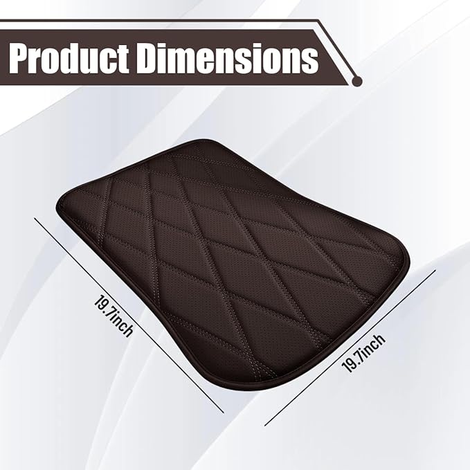 Car Seat Cushion, Comfortable Sciatica & Lower Back Pain Relief Vehicle Driver Seat Pillow, Auto Interior Chair Protector, Universal for SUV Automobile Truck (Coffee)