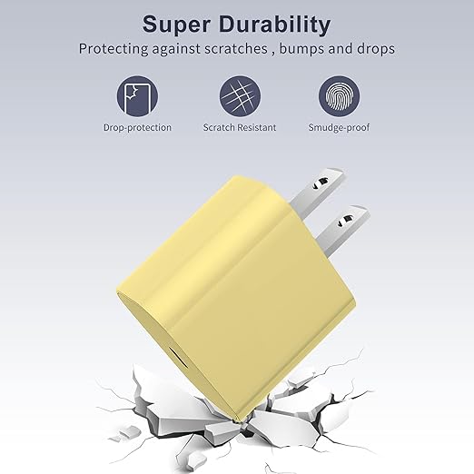 iPhone Fast Charger, Type C Wall Charger Block Plug and 10ft USB C to Lightning Charging Cable Cord Long, Power Adapter Cube Brick Box for Apple iPhone 14 Pro Max/14 Plus/14/13/12 Mini/11/XS Max/XR/X