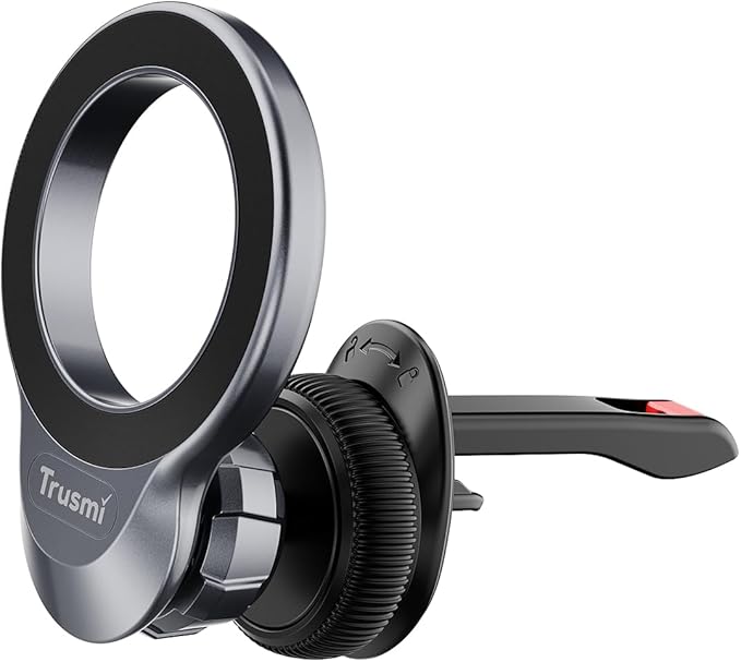 Trusmi Magnetic Car Phone Holder for MagSafe, Air Vent Phone Mount 360° Rotation, Strong Magnet Cell Phone Holder for Car for iPhone 17 16 15 14 13 12 Pro Max, Samsung Galaxy, Google Pixel