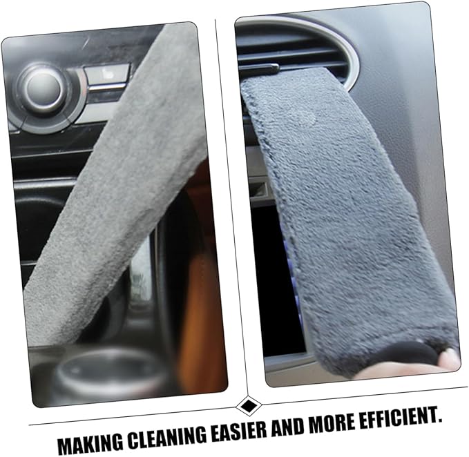 Zerodeko 5pcs Car Vent Cleaner Brush Soft Bristles Mini Duster for Automotive Air Conditioner Outlets Compact Detailing Tool for Efficient Car Interior Cleaning
